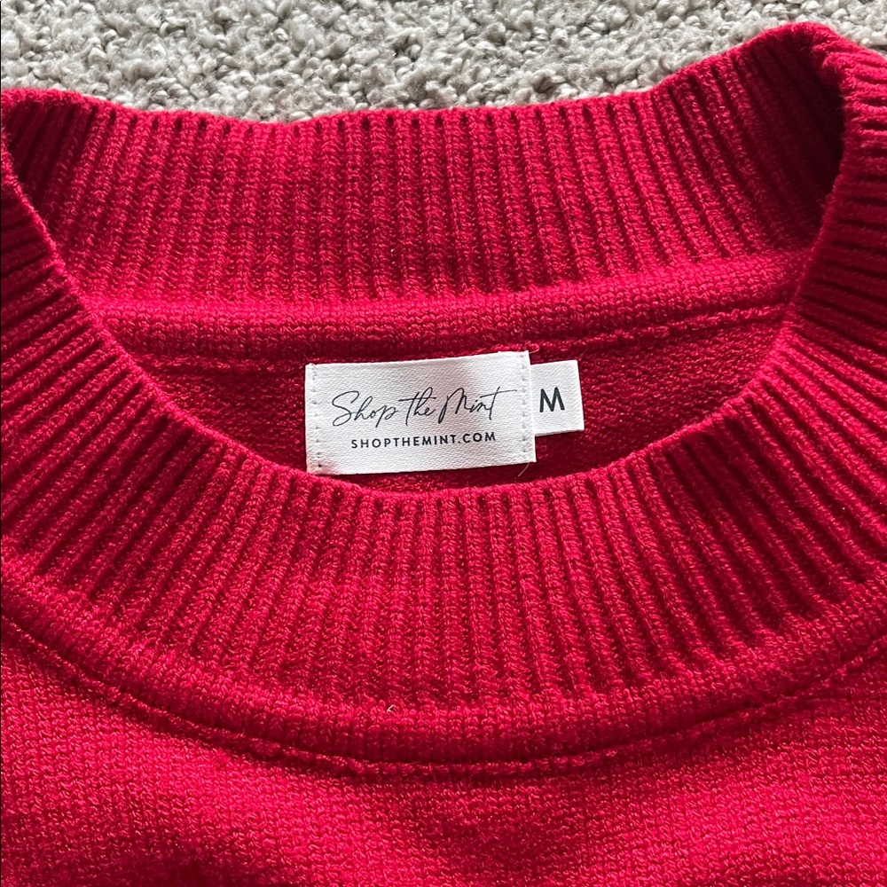 Red Sequined Nutcracker Sweater - image 2